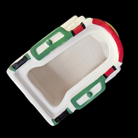 Spode Covered Candy Dish Train‎ Engine Ceramic 2002 Christmas Tree Village READ - Picture 11 of 11